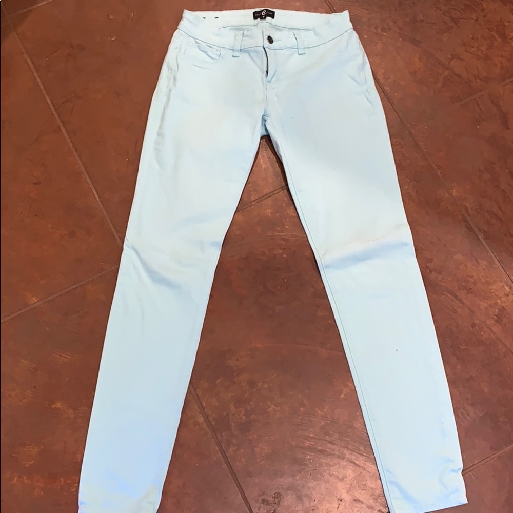 Light blue skinny jeans